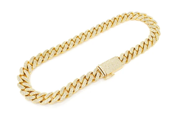 18mm miami cuban necklace 14k 37.00ctw gold color yellow 3
