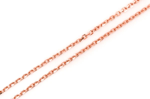 1mm rolo 14k chain gold color rose 2