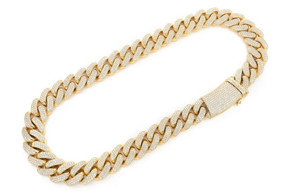 20mm miami cuban link necklace 14k 41.00ctw gold color yellow 3