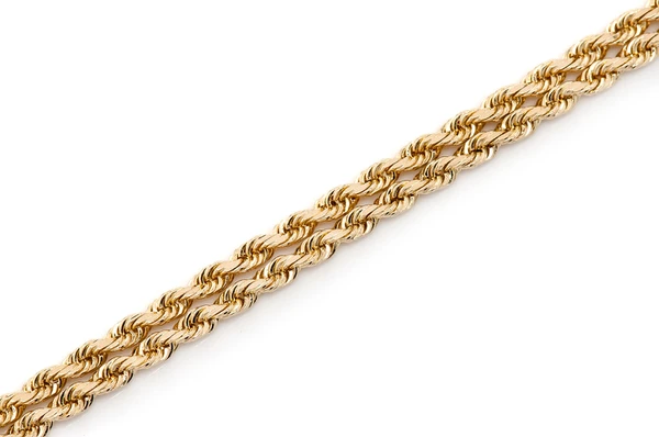 2mm rope 14k chain gold color yellow 2