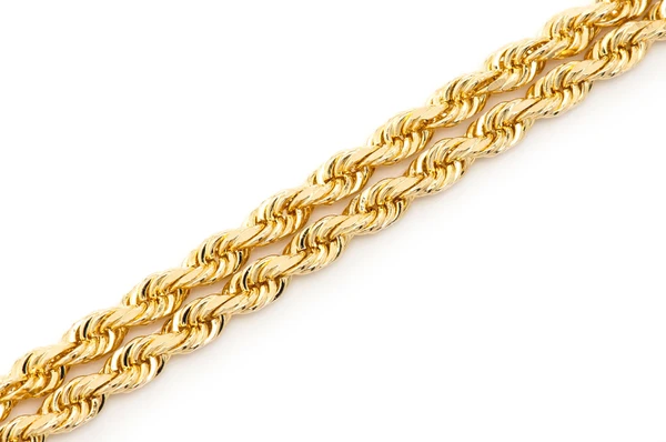 3.5mm rope 14k chain gold color yellow 2
