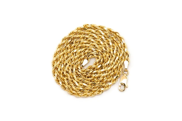 3mm rope 14k chain gold color yellow 3