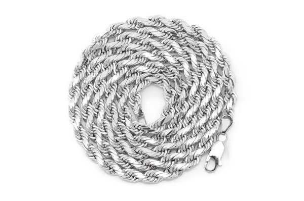 5mm rope 14k chain gold color white 3