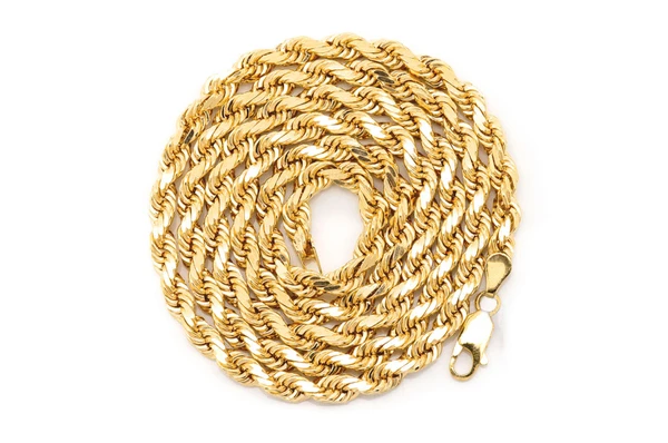 5mm rope 14k chain gold color yellow 3