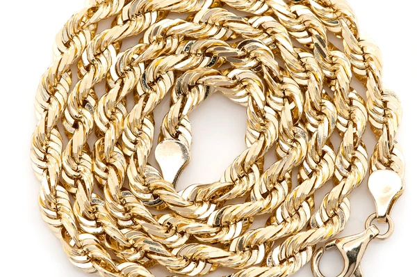 6mm rope 14k chain gold color yellow 3