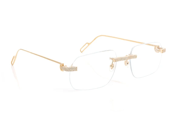 cartier gold & transparent glasses gold color yellow 2